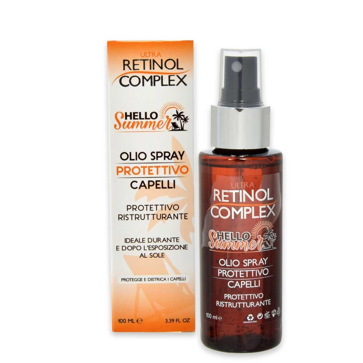 Retinol complex hello summer olio spray protettivo capelli 100 ml