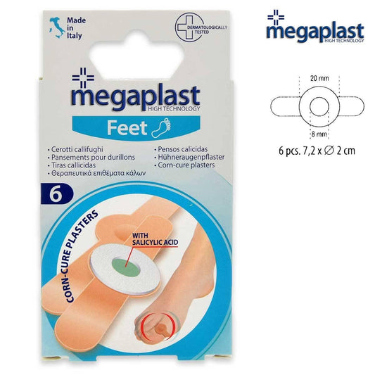 Megaplast cerotti calli funghi disco centrale 6 pezzi