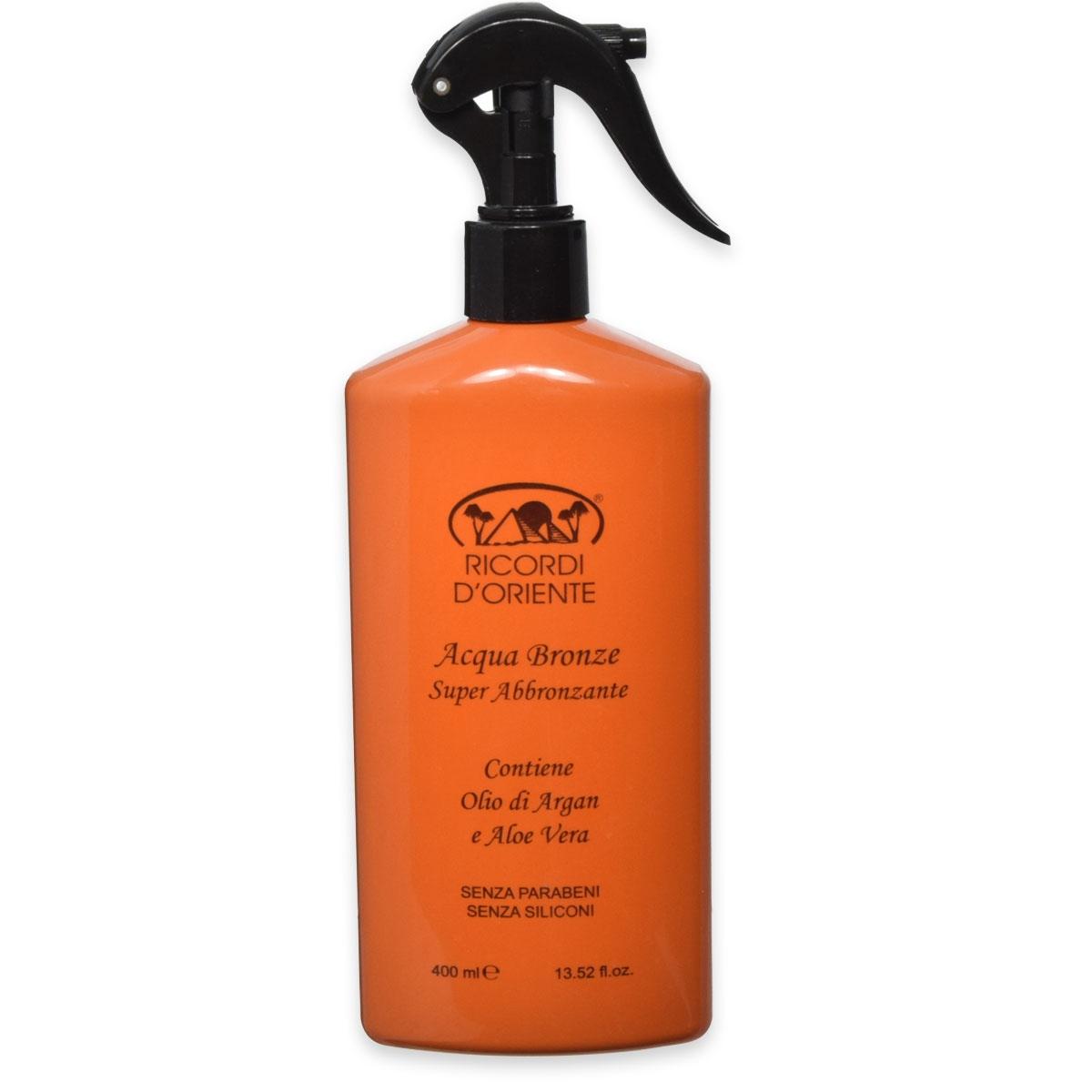 Ricordi d'oriente acqua bronze super abbronzante argan e aloe 400 ml