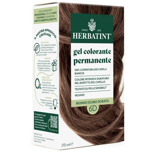 Gel Colorante 6D Biondo Scuro Dorato Herbatint