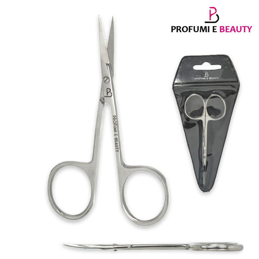 P&b forbicina acciaio cuticole punta lancia curva