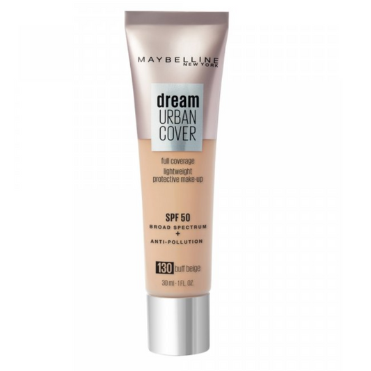 Maybelline Dream Urban Cover Full Cover Protezione leggera Make-up SPF50 130 Buff Beige 30 ml