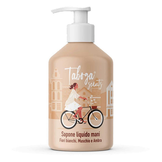 Taboga sapone liquido mani 280 ml fiori bianchi, muschio e ambra