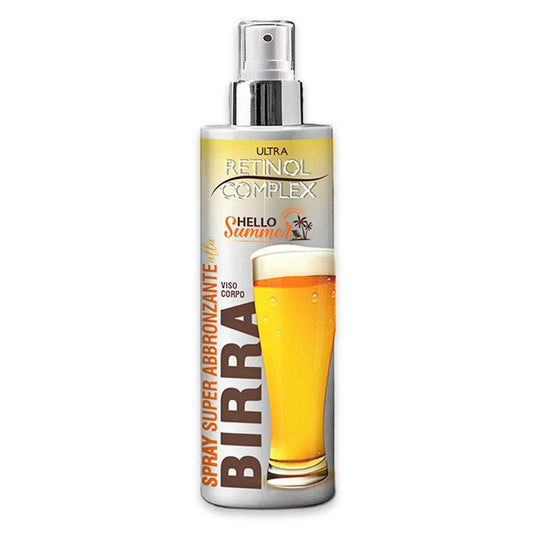 Retinol complex hello summer spray super abbronzante alla birra 200 ml