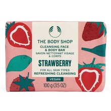 The body shop The body shop Detergente solido viso e corpo alla fragola 100g