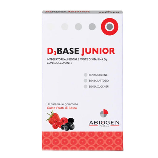 Abiogen pharma spa D3Base Junior Frutti Di Bosco Abiogen 30 Caramelle