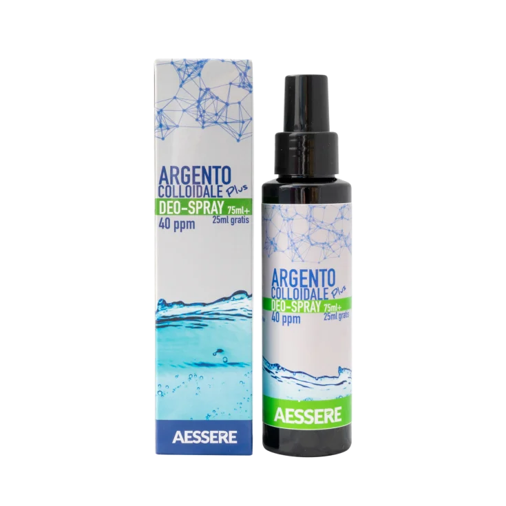 Aessere srl Argento Colloidale Plus Deo Spray Aessere 75Ml + 25Ml Omaggio