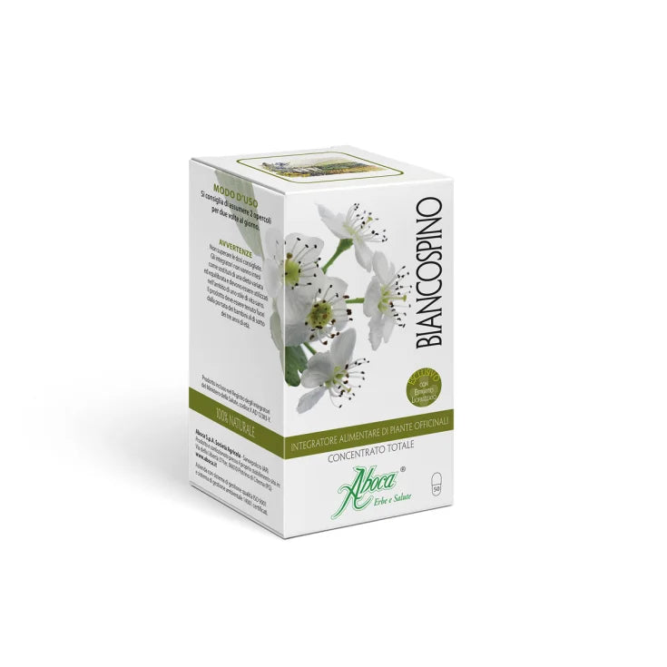 Aboca spa societa' agricola Biancospino Concentrato Totale Aboca 50 Opercoli Da 500Mg