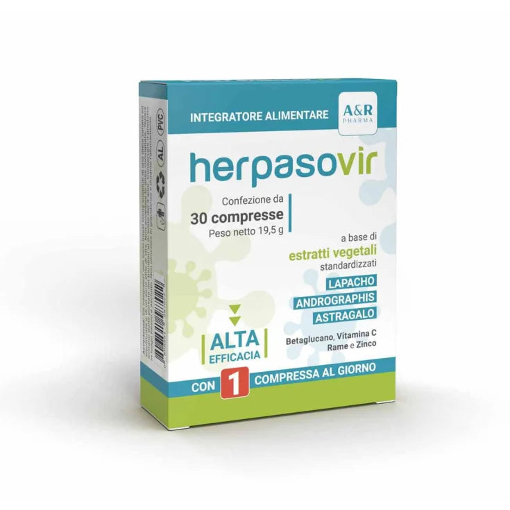 A&r pharma srl Herpasovir A&R 30 Compresse
