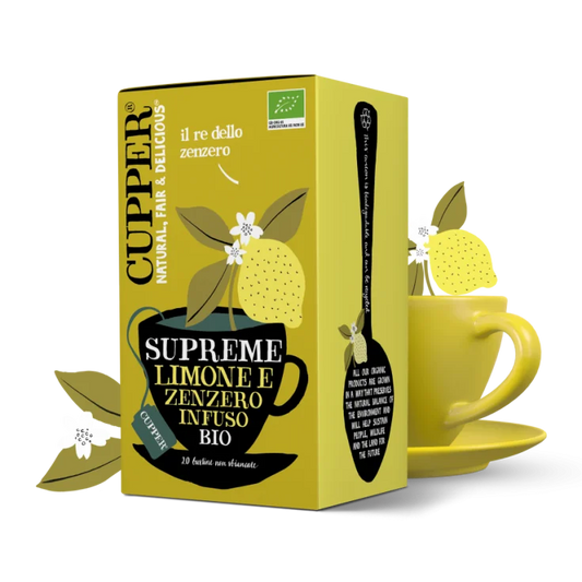 Abafoods srl Infuso Biologico Con Limone E Zenzero Cupper® 20 Filtri