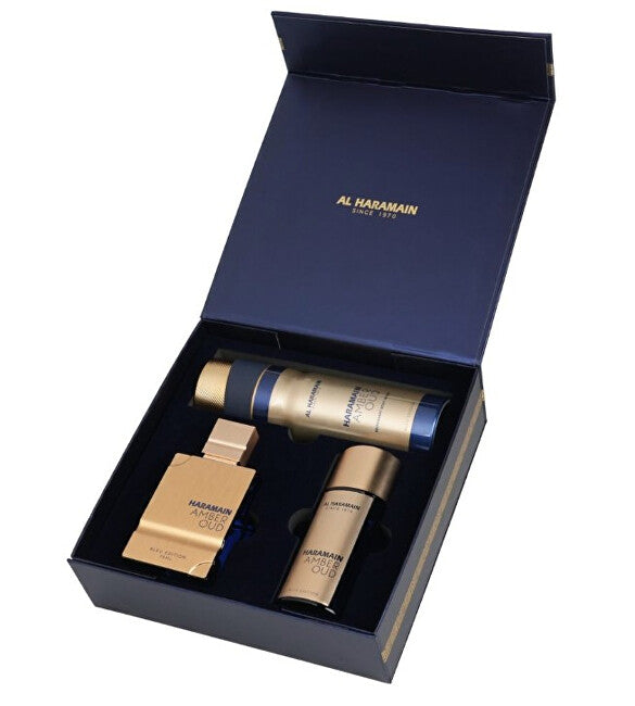 Amber Oud Bleu Edition - EDP 75 ml + EDP 30 ml + deodorant ve spreji 200 ml