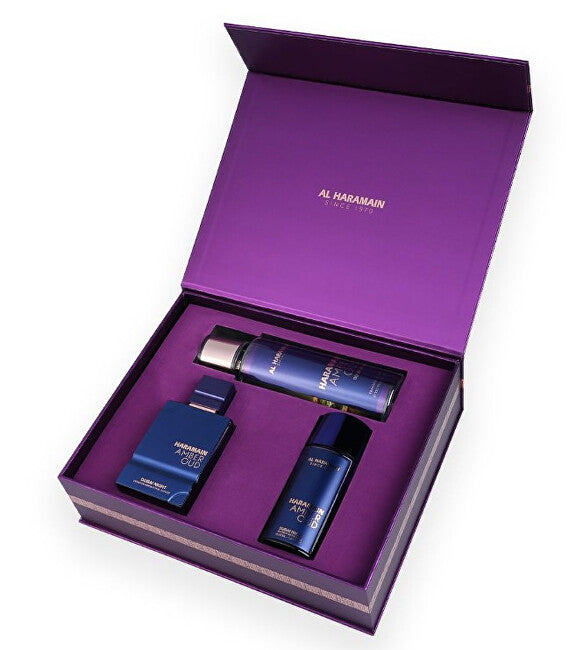 Amber Oud Dubai Night - perfumed extract 75 ml + perfumed extract 30 ml + fragrance mist 250 ml
