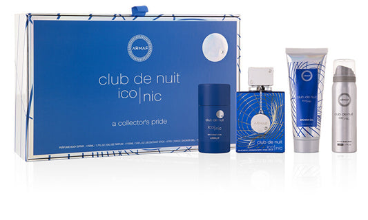 Club De Nuit Blue Iconic - EDP 105 ml + solid deodorant 75 g + deodorant spray 50 ml + shower gel 100 ml