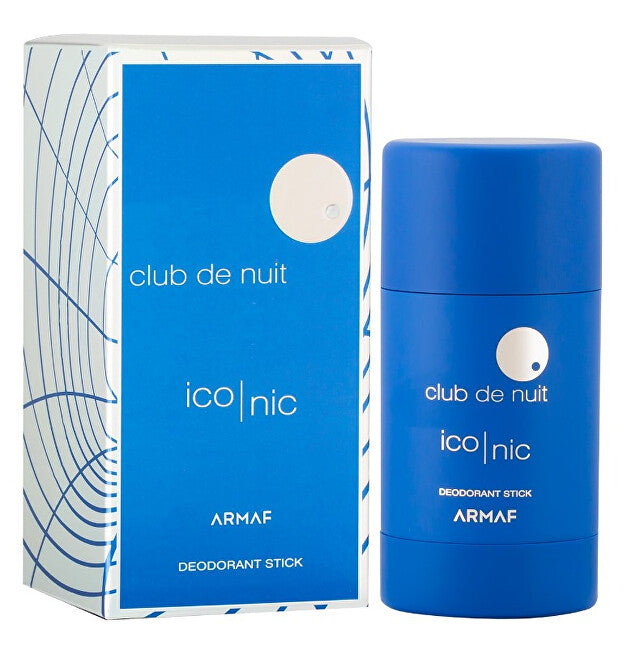 Club De Nuit Blue Iconic - tuhý deodorant - Volume: 75 g