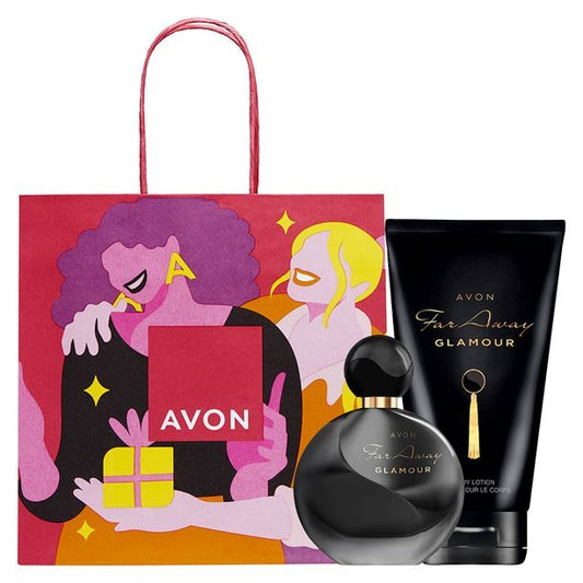 Avon Set regalo Far Away Glamour con sacchetto regalo