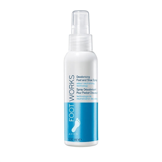 Avon Foot Works Deodorante Piedi e Scarpe Spray 100 ml