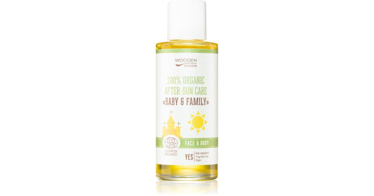 Woodenspoon WoodenSpoon Baby & Family olio doposole per viso e corpo 100 ml