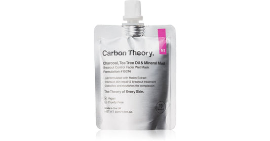 Carbon theory Carbon theory Maschera viso al carbone, olio di tea tree e fango minerale  50 ml