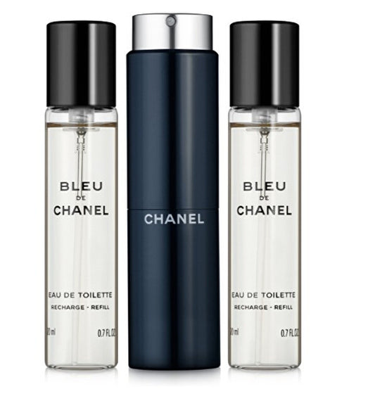 Bleu De Chanel - EDT (3 x 20 ml) + plnitelný flakon - Volume: 60 ml