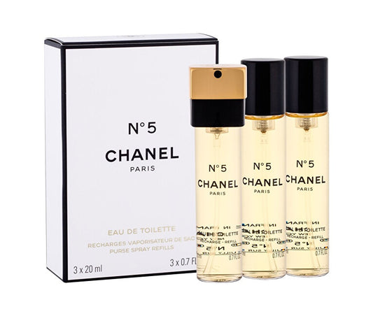No. 5 - eau de toilette spray - refill (3 x 20 ml) - Volume: 60 ml