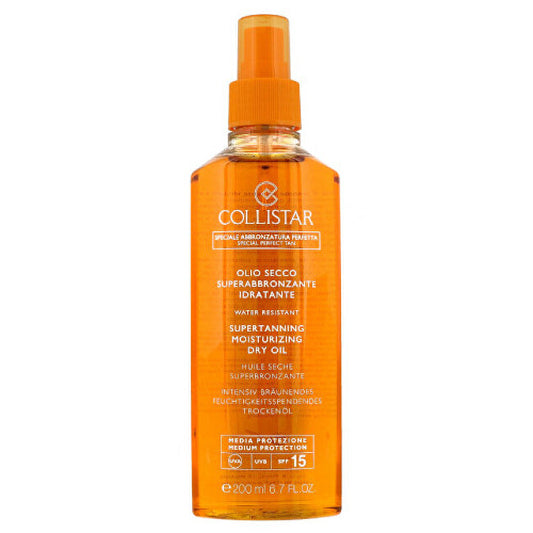 Suntan oil SPF 15 (Supertanning Moisturizing Dry Oil) 200 ml