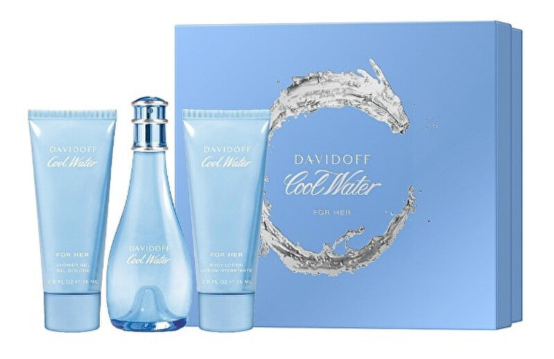 Cool Water Woman - EDT 100 ml + body lotion 75 ml + shower gel 75 ml