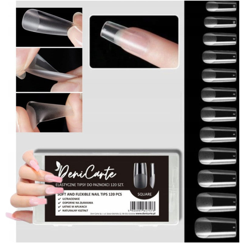 Deni Carte Tipsy Flessibile Quadrato 120 Pezzi