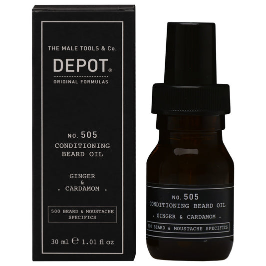 Depot N. 505 Olio Da Barba Allo Zenzero E Cardamomo 30 Ml