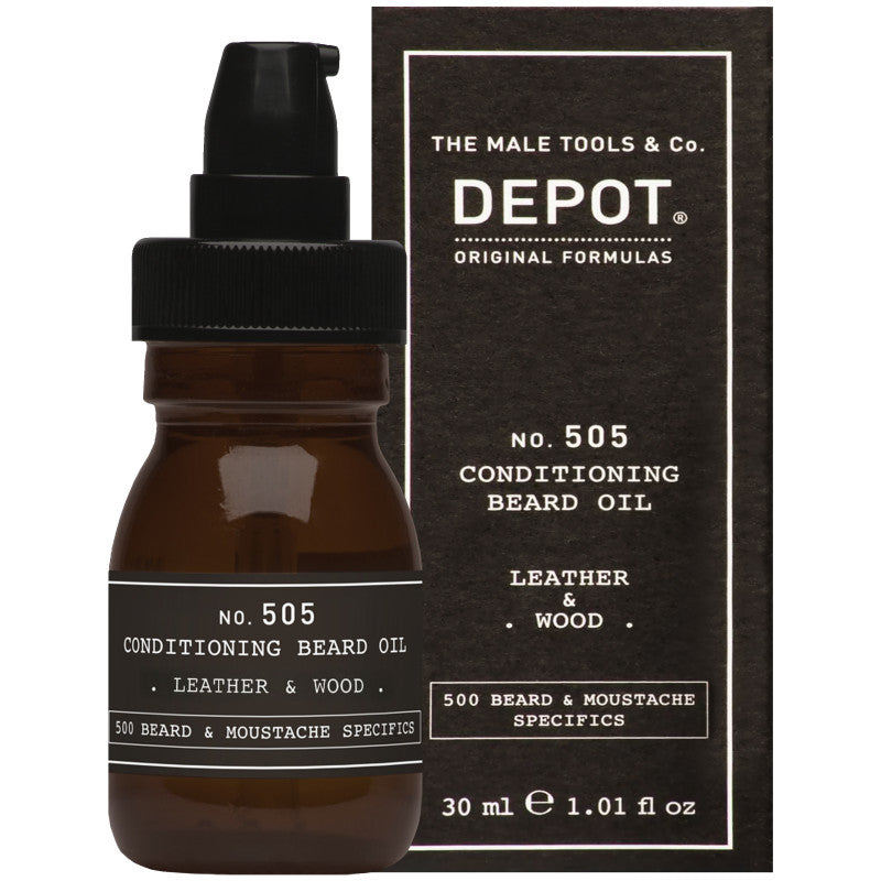 Depot N.505 Olio Da Barba Leather&Wood 30 Ml