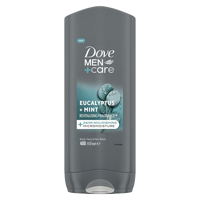 Shower gel Men+Care Eucalyptus + Mint (Body, Face & Hair Wash) - Volume: 400 ml