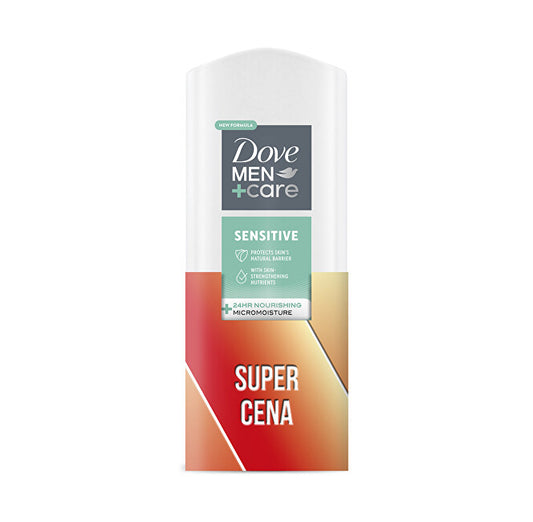 Dove Gel doccia per corpo, viso e capelli Men+Care Sensitive (Gel doccia 3 in 1) 2 x 400 ml