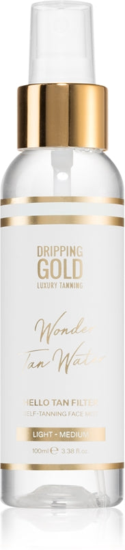 Dripping gold Dripping Gold Wonder Water Hello Tan Spray Abbronzante Per Il Viso Chiara Media 100 Ml