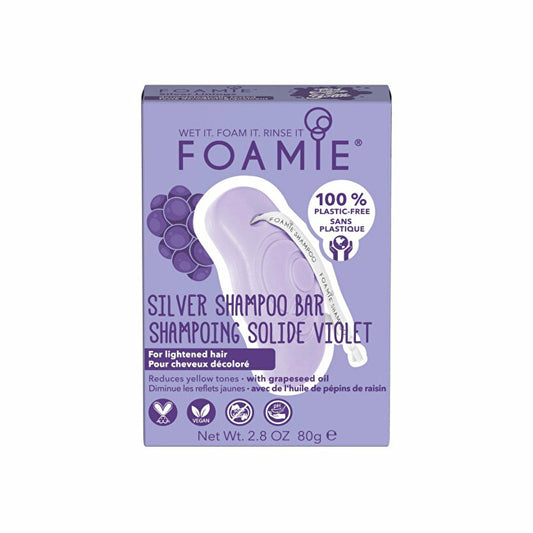 Foamie Shampoo solido per capelli biondi e decolorati Silver Linings  80 g