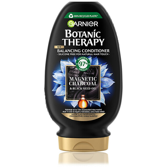 Moisturizing conditioner for oily hair and dry ends Botanic Therapy Magnetic Charcoal (Balancing Conditioner) 200 ml