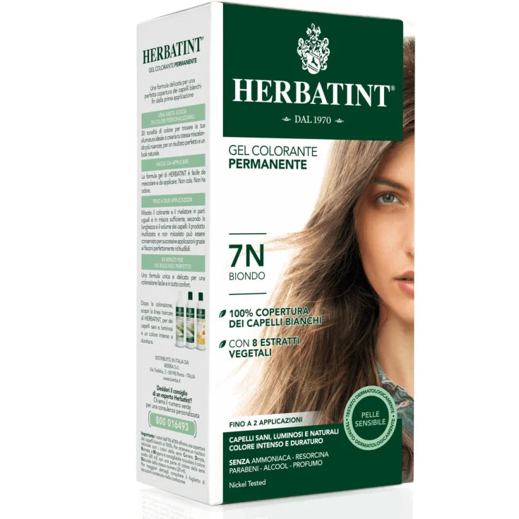 Gel Colorante Permanente 7N Biondo Herbatint 170ml