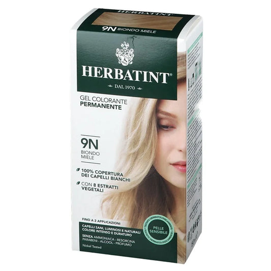 Gel Colorante Permanente 9N Biondo Miele Herbatint® 150ml