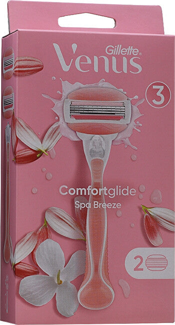 Venus Comfort Glide Spa Breeze shaver + 2 heads