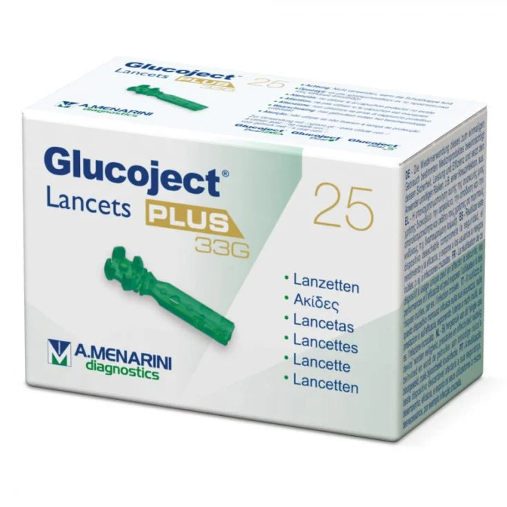 A.menarini diagnostics Glucoject Plus 33G A.Menarini Diagnostics 25 Lancette