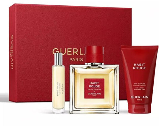 Habit Rouge - EDT 100 ml + shower gel 75 ml + EDT 10 ml