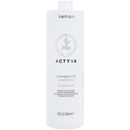Kemon Actyva Benessere Sensitive Scalp - shampoo per cute sensibile, 1000 ml