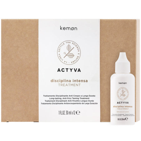 Kemon ACTYVA Disciplina Intensa - trattamento per capelli indisciplinati, 12x30ml