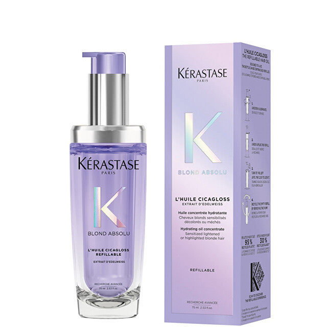 Moisturizing oil for blonde hair Blond Absolu Cicagloss (Hydrating Hair Oil) 75 ml
