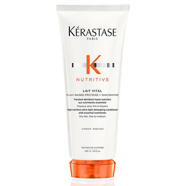 Detangling conditioner for fine and medium dry hair Nutritive Lait Vital (Detangling Conditioner) - Volume: 200 ml