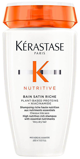 Nourishing Shampoo Nutritive Bain Satin Riche (High Nutrition Rich Shampoo) - Volume: 250 ml
