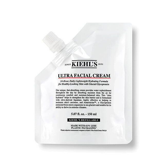 Replacement filling for moisturizing skin cream (Cream Refill Pouch) - Volume: 150 ml