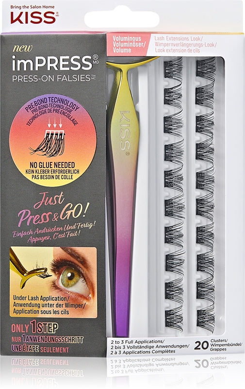 Kiss my face Kiss my face Kit ImPRESS Press on Falsies 02 ciglia