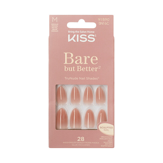 Bare-But-Better Gel Nails 28 pcs