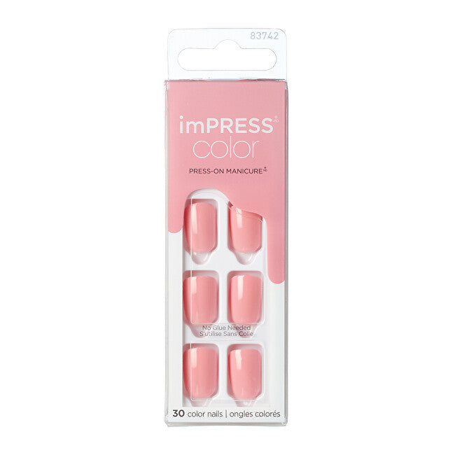 Self-adhesive nails imPRESS Color Pretty Pink 30 pcs