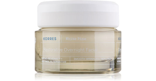 Korres Korres White Pine Restorative Overnight (pelle secca e matura) - Crema viso riempitiva notturna - 40ml