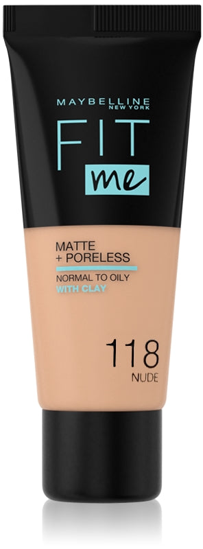 Maybelline Fit Me! Fondotinta Matte + Poreless 118 Nude 30 ml
